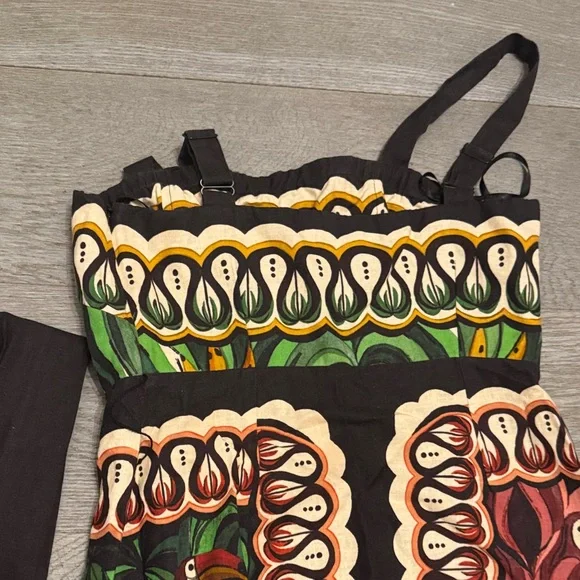 Farm Rio Colorful Patterned Dress with Tassels - Picture 5 of 6